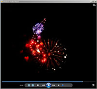 Screenshot vom Video des Feuerwerks auf dem Frhlingsfest 2010 in Mnchen